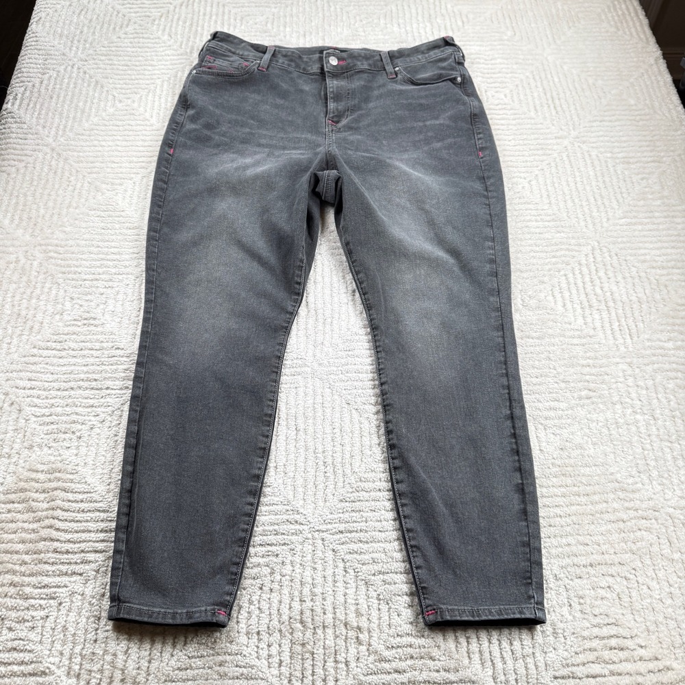 True Religion Jennie Curvy Super Skinny Jeans Womens 38 Black Edgy Grungecore